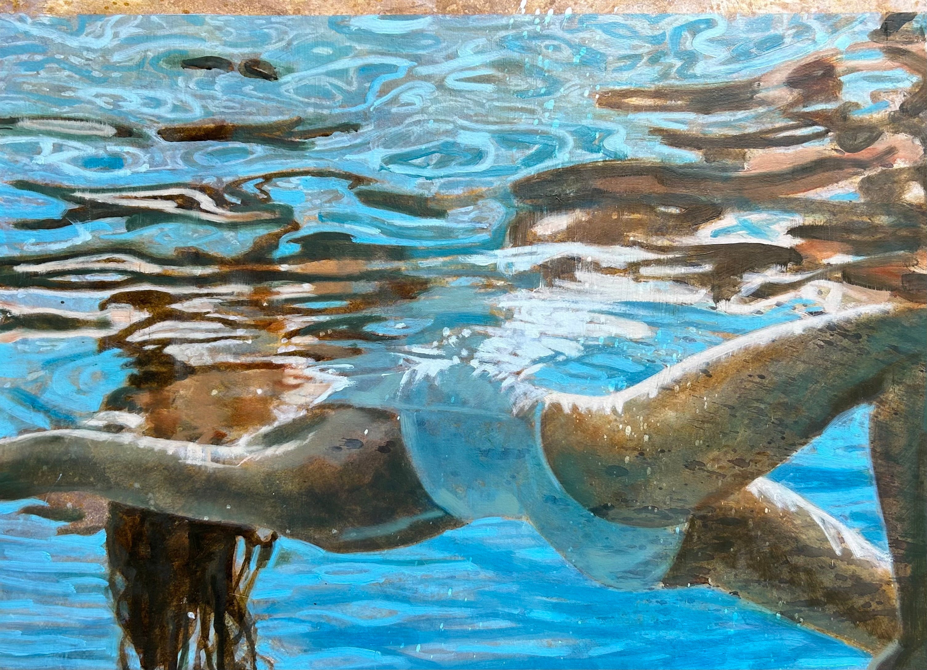 Cooling off with Summer Swimming & Surfing by Carol Bennett