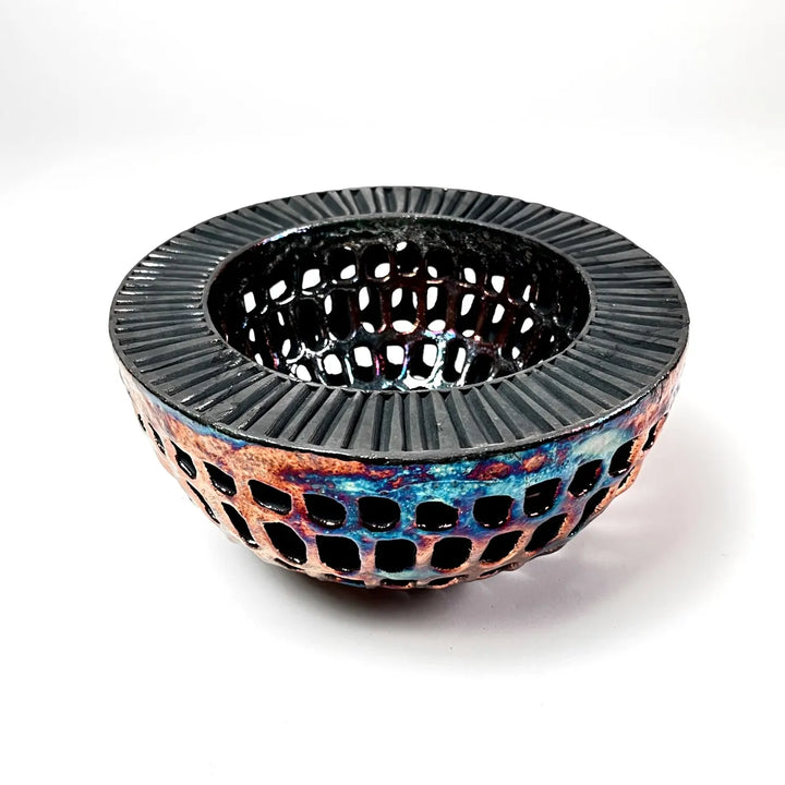 Raku-Fired Bowl by Christopher Edwards - Tiffany's Art Agency - Christopher Edwards