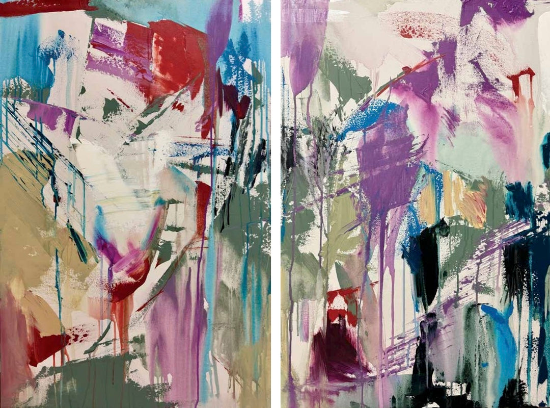 Abstract Collab: 143 I Love You by Kristie Fujiyama Kosmides, Jake Shimabukuro, and Tracey Niimi - Tiffany's Art Agency - Kristie Kosmides