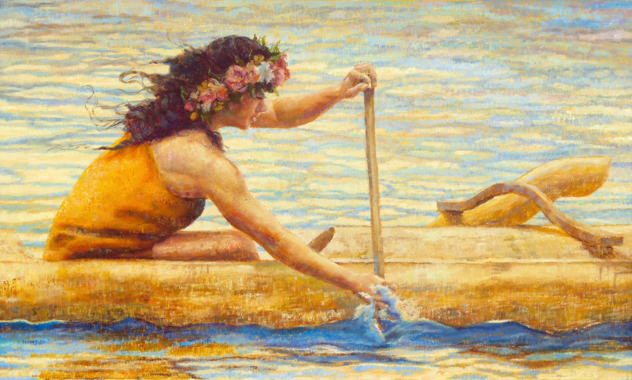 Aloha Aku No, Aloha Mai No Diptych by Jeanne Bitz - Tiffany's Art Agency - Jeanne Bitz
