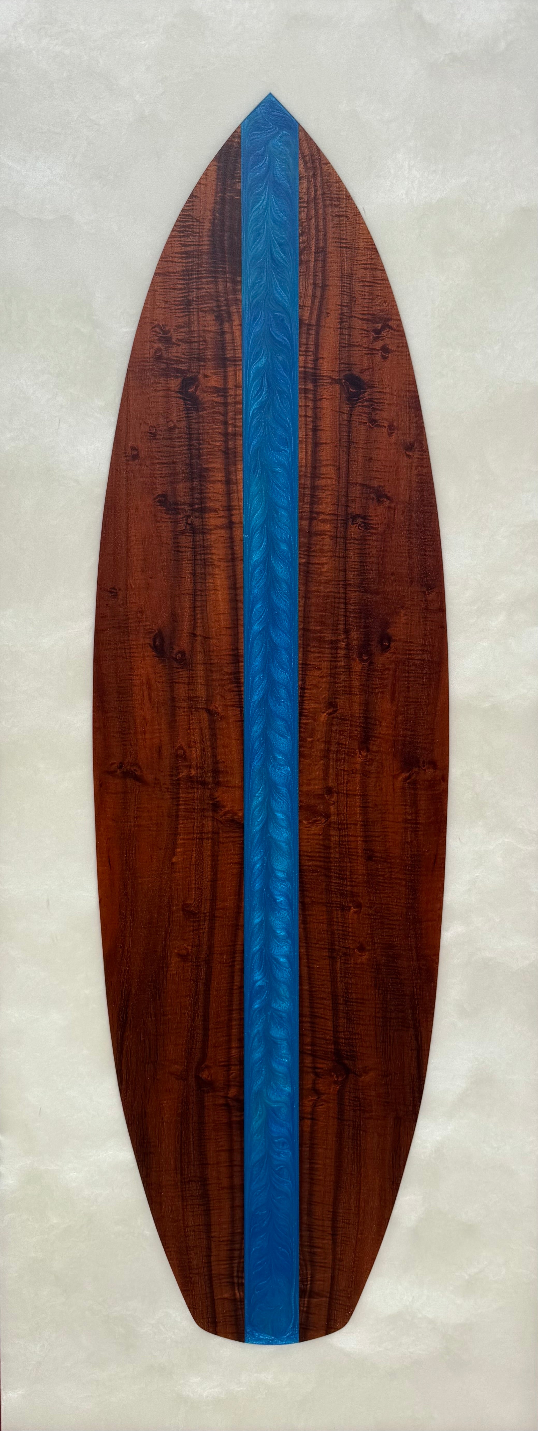 Aloha Surfboard Brilliant Blue 78 by Timothy Allan Shafto - Tiffany's Art Agency