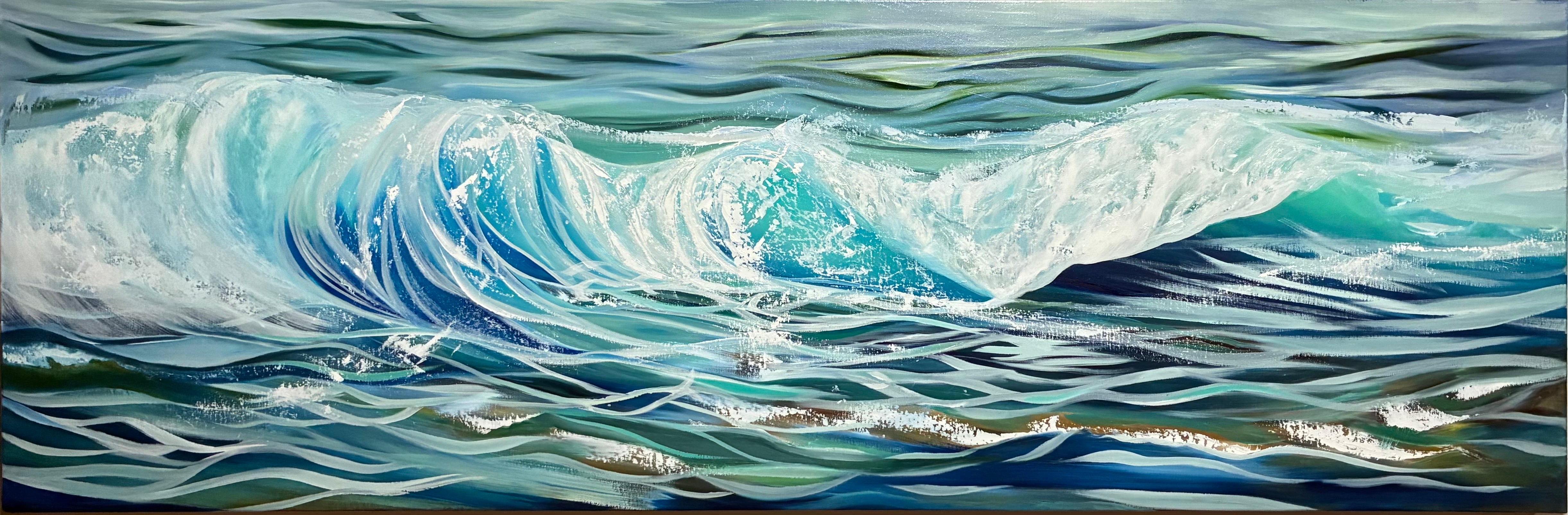 Aqua Crush by Valeria Mastrascusa - Tiffany's Art Agency - Valeria Mastrascusa