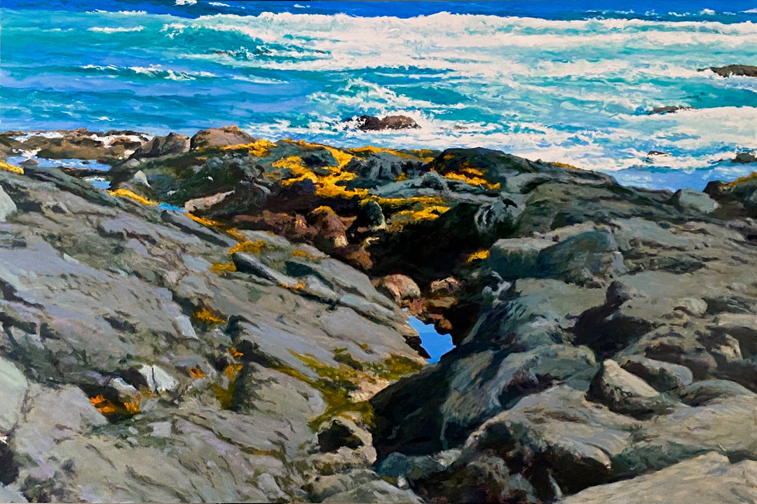 Tide Pools and Surf - Punalu'u by Peter Loftus - Tiffany's Art Agency - Peter Loftus