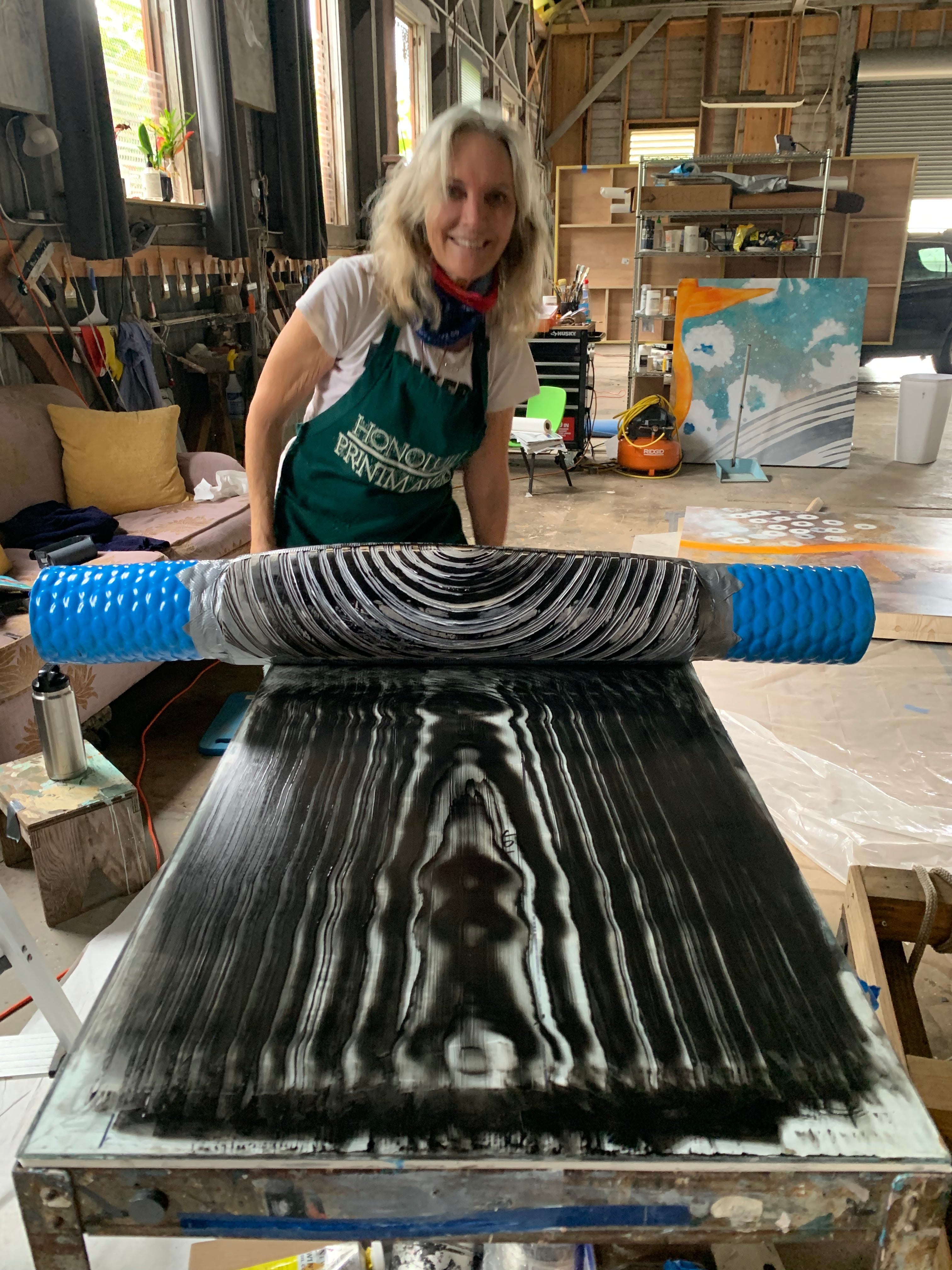 Water Falling by Carol Bennett - Tiffany's Art Agency - Carol Bennett