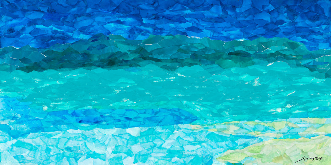 Ocean Blues by Mary Spears - Tiffany's Art Agency - Mary Spears