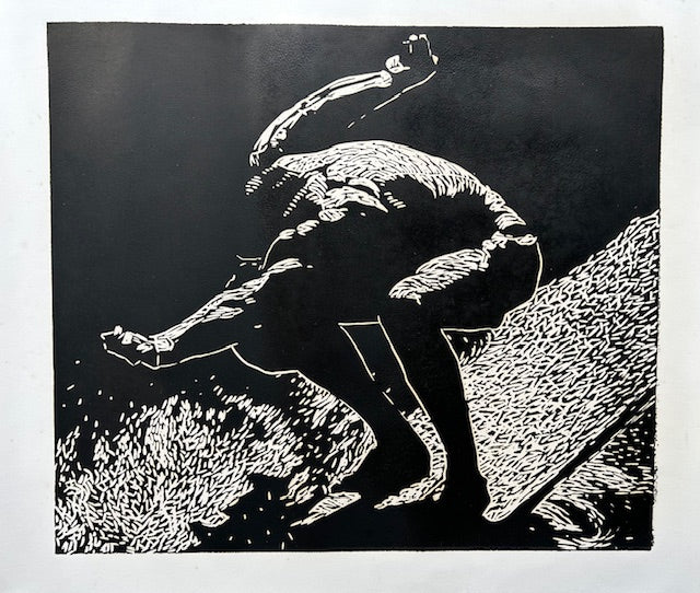 Quasimoto | Big Left by Carol Bennett - Tiffany's Art Agency - Carol Bennett