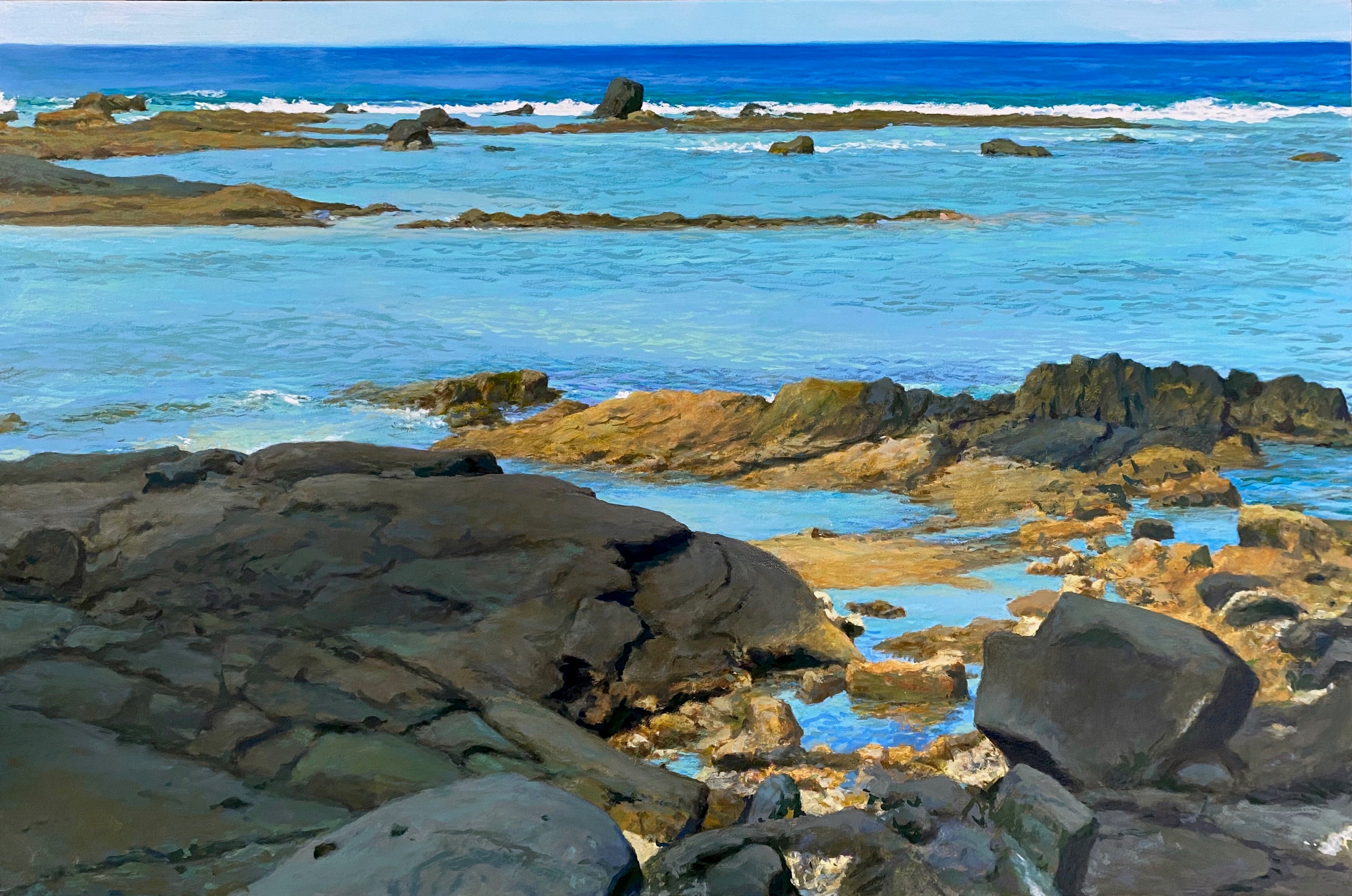 Shallows Near Keone'ele Cove by Peter Loftus - Tiffany's Art Agency - Peter Loftus