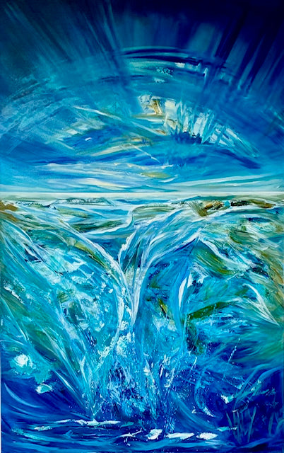 The Sigh the Sea Offered to the Sky by Valeria Mastrascusa - Tiffany's Art Agency - Valeria Mastrascusa
