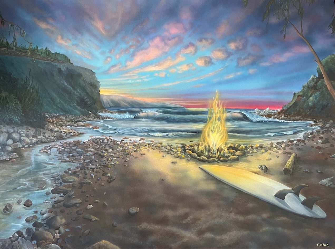 The Valley Outside of Town by Tina Ah Puck - Tiffany's Art Agency - Tina Ah Puck