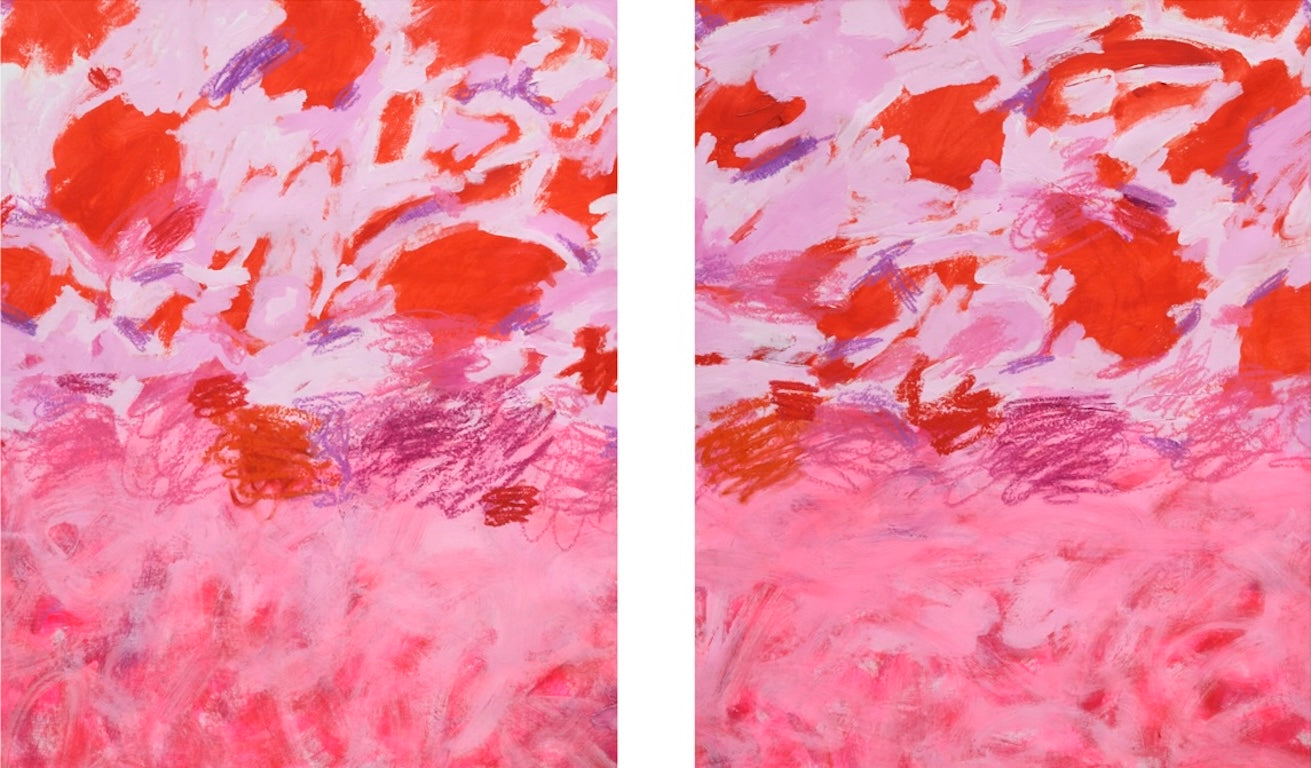 Angels in the Outfield Diptych by Taylor Binda - Tiffany's Art Agency