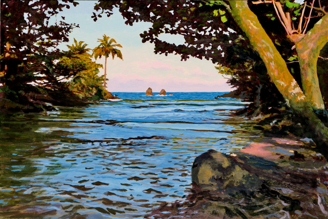Evening Tide at Onomea by Peter Loftus - Tiffany's Art Agency - Peter Loftus