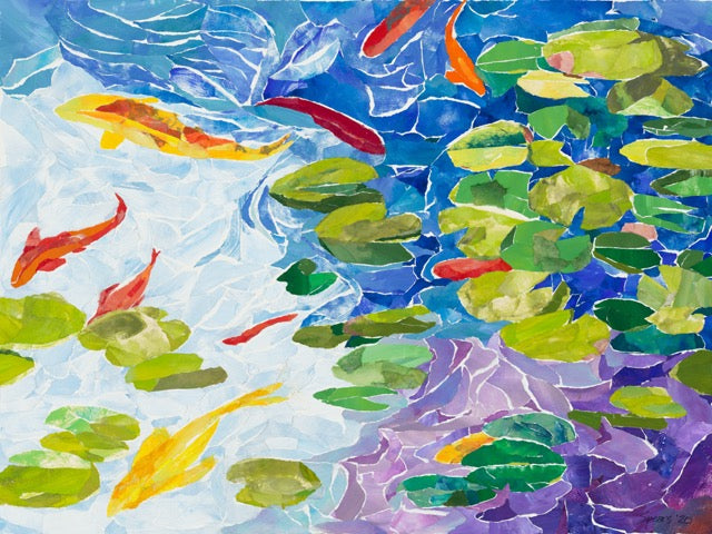 Koi Meditation by Mary Spears - Tiffany's Art Agency - Mary Spears