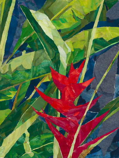 Red Heliconia by Mary Spears - Tiffany's Art Agency - Mary Spears