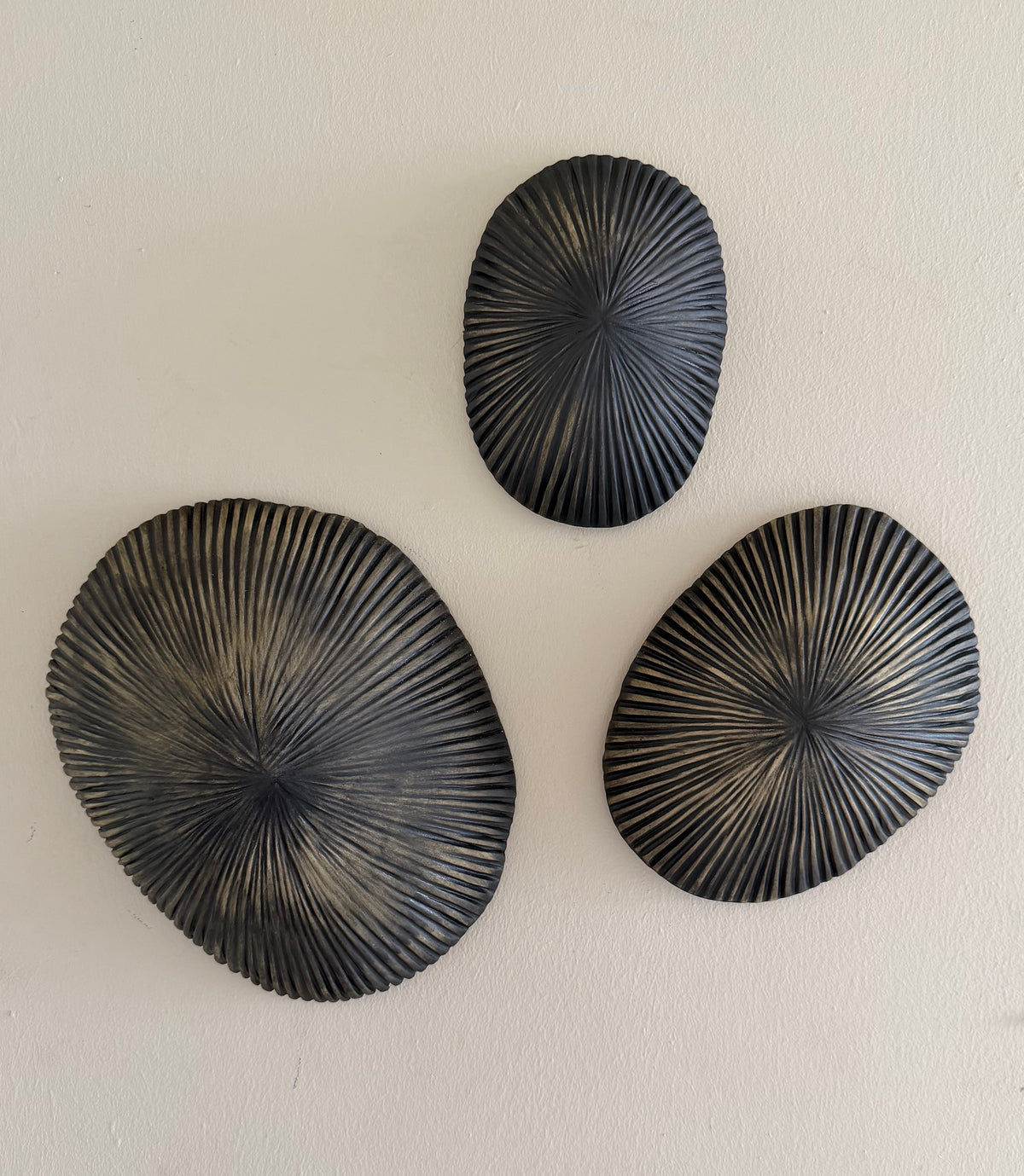 Matte Black Trio Opihi by Apo & Stephanie Aquino