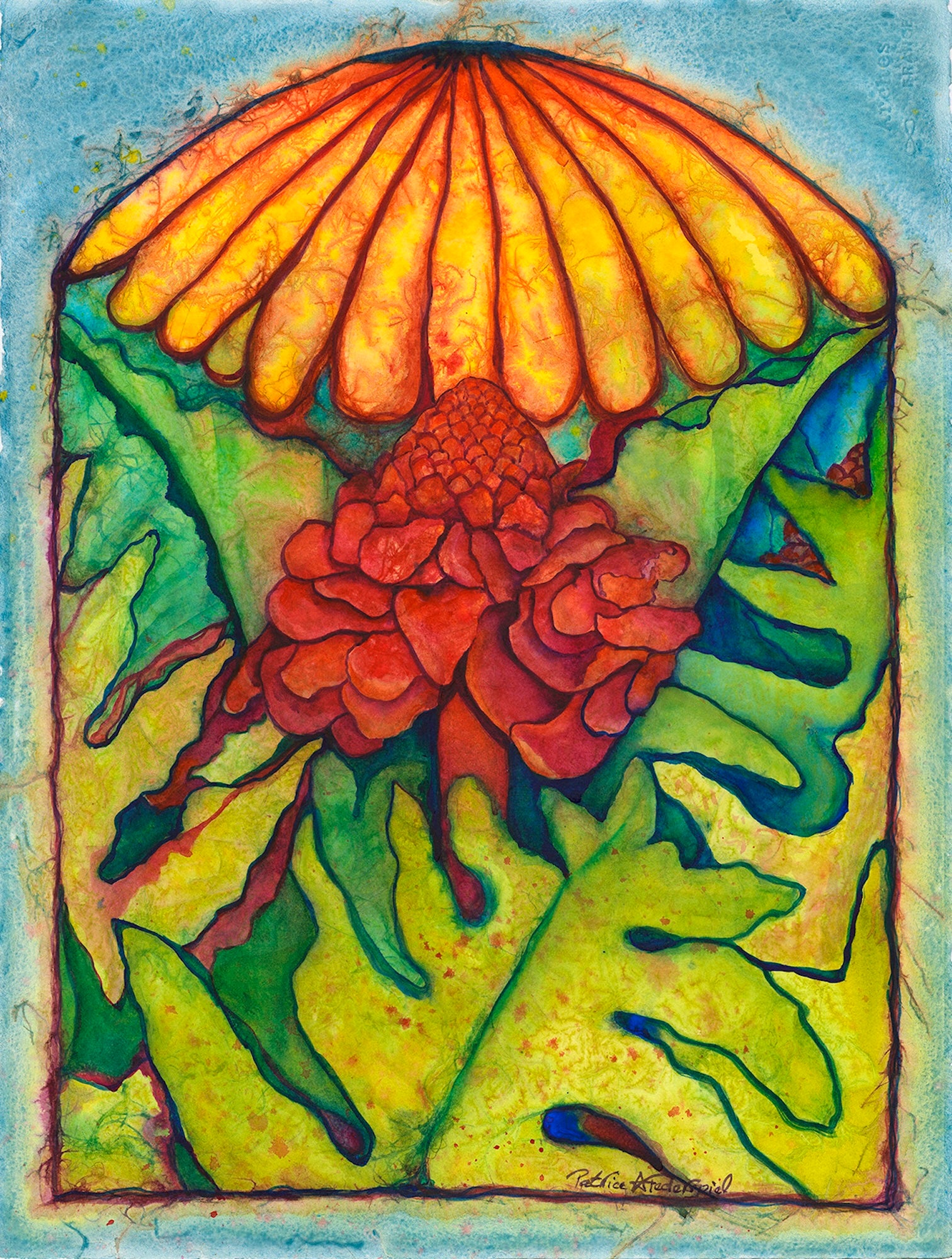 Window to Awakened Ginger by Patrice Federspiel - Tiffany's Art Agency