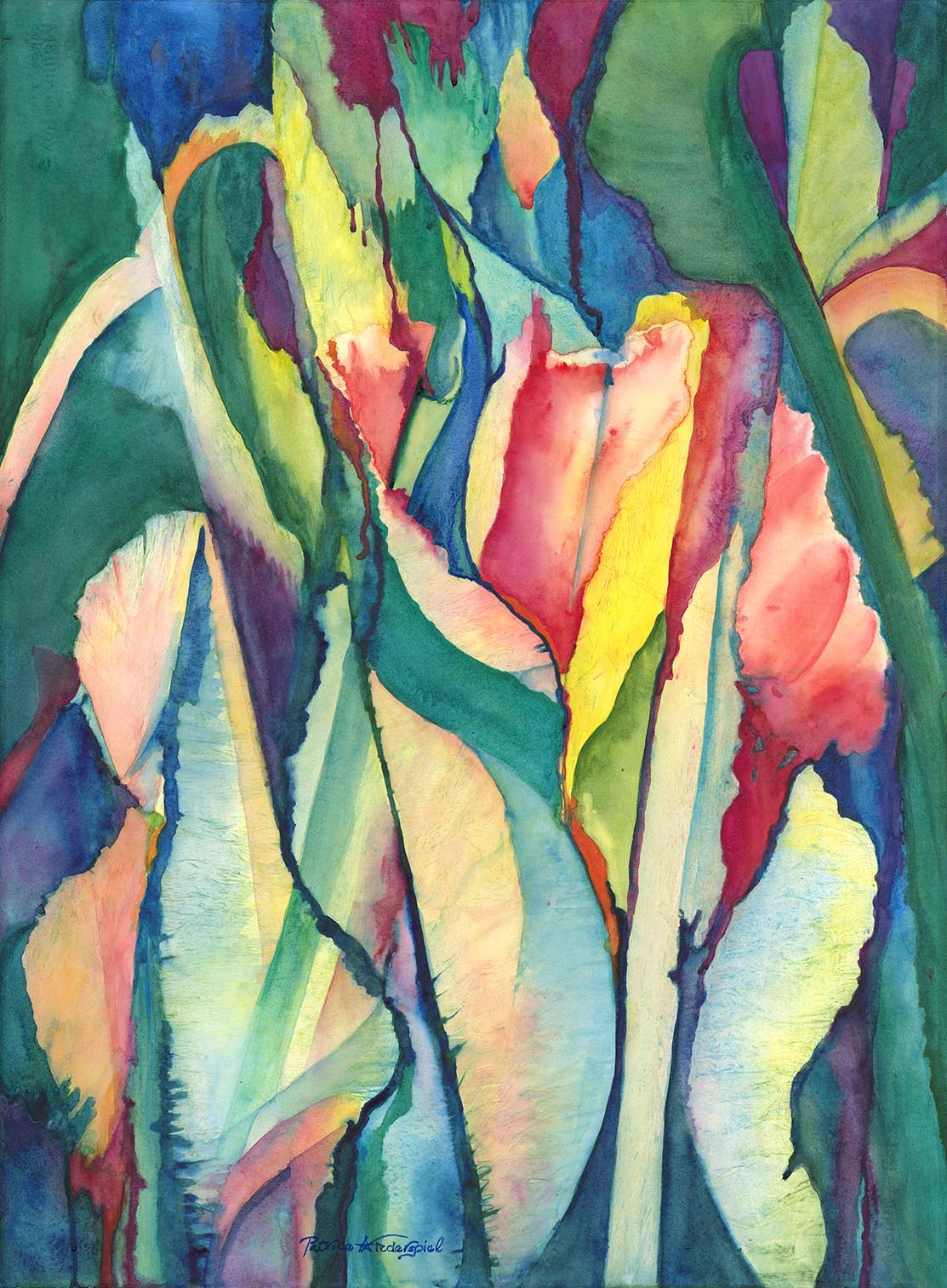 Reimagining Heliconia by Patrice Federspiel - Tiffany's Art Agency - Patrice Federspiel