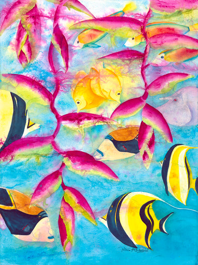 Heliconia Reef by Patrice Federspiel - Tiffany's Art Agency - Patrice Federspiel