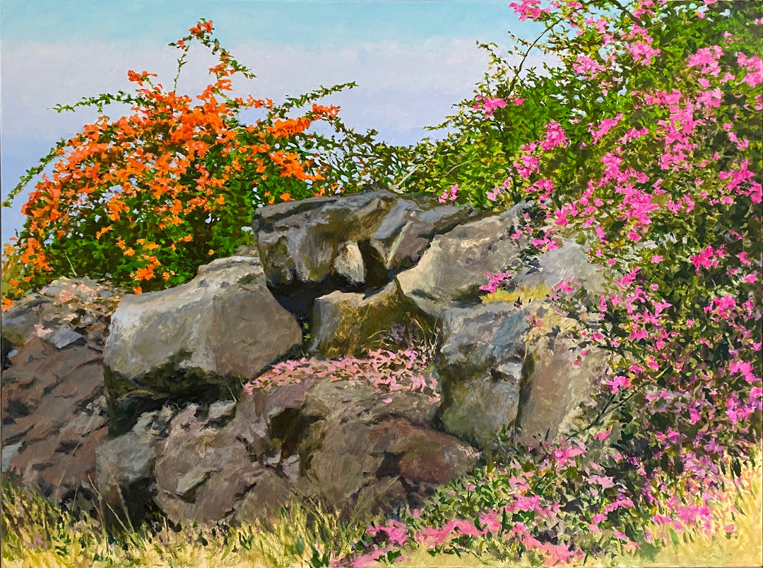 Bougainvillea at Honaunau by Peter Loftus - Tiffany's Art Agency - Peter Loftus