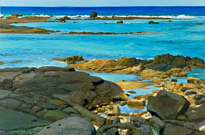 Shallows Near Keone'ele Cove by Peter Loftus - Tiffany's Art Agency - Peter Loftus