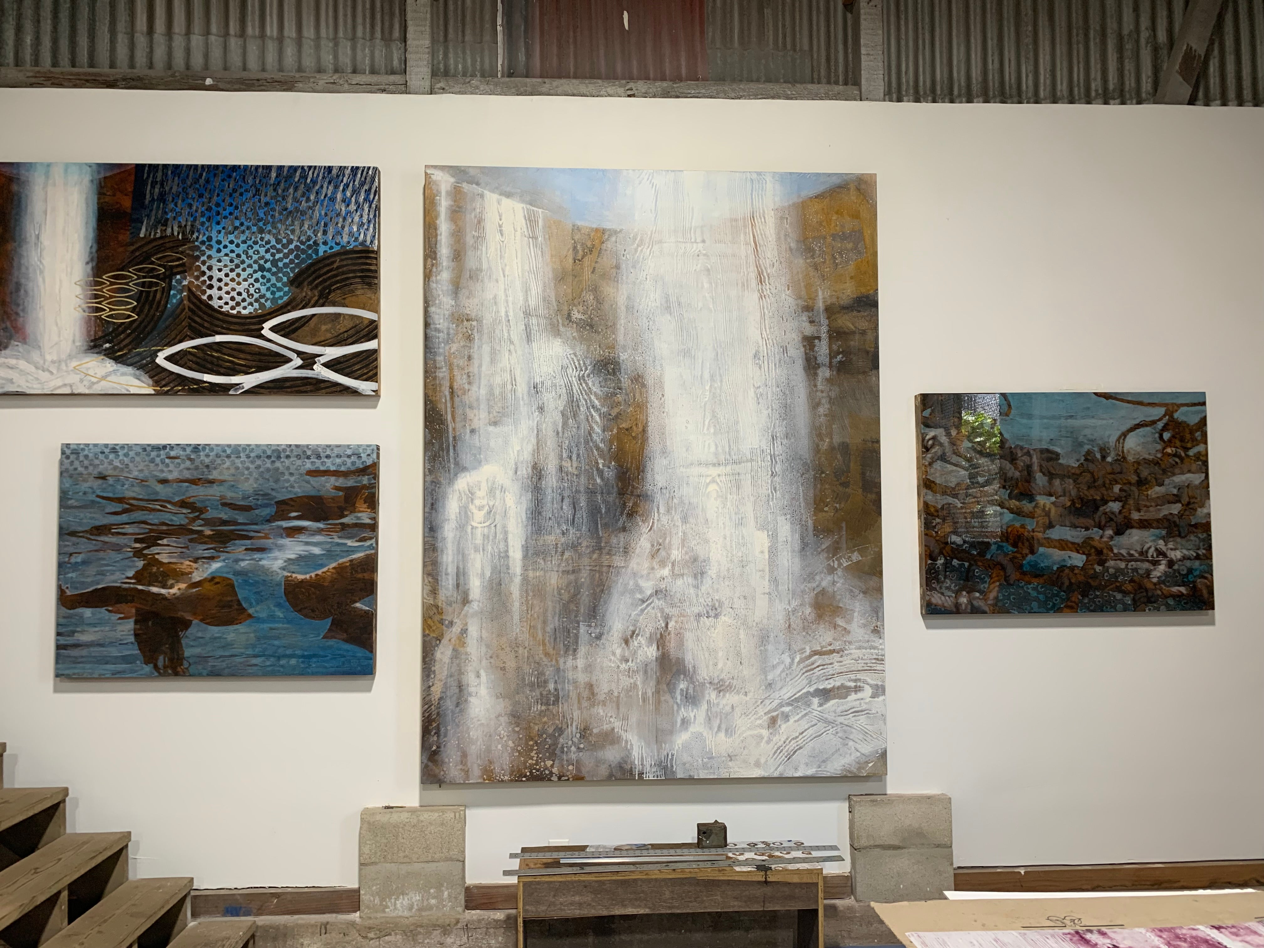Water Falling by Carol Bennett - Tiffany's Art Agency - Carol Bennett