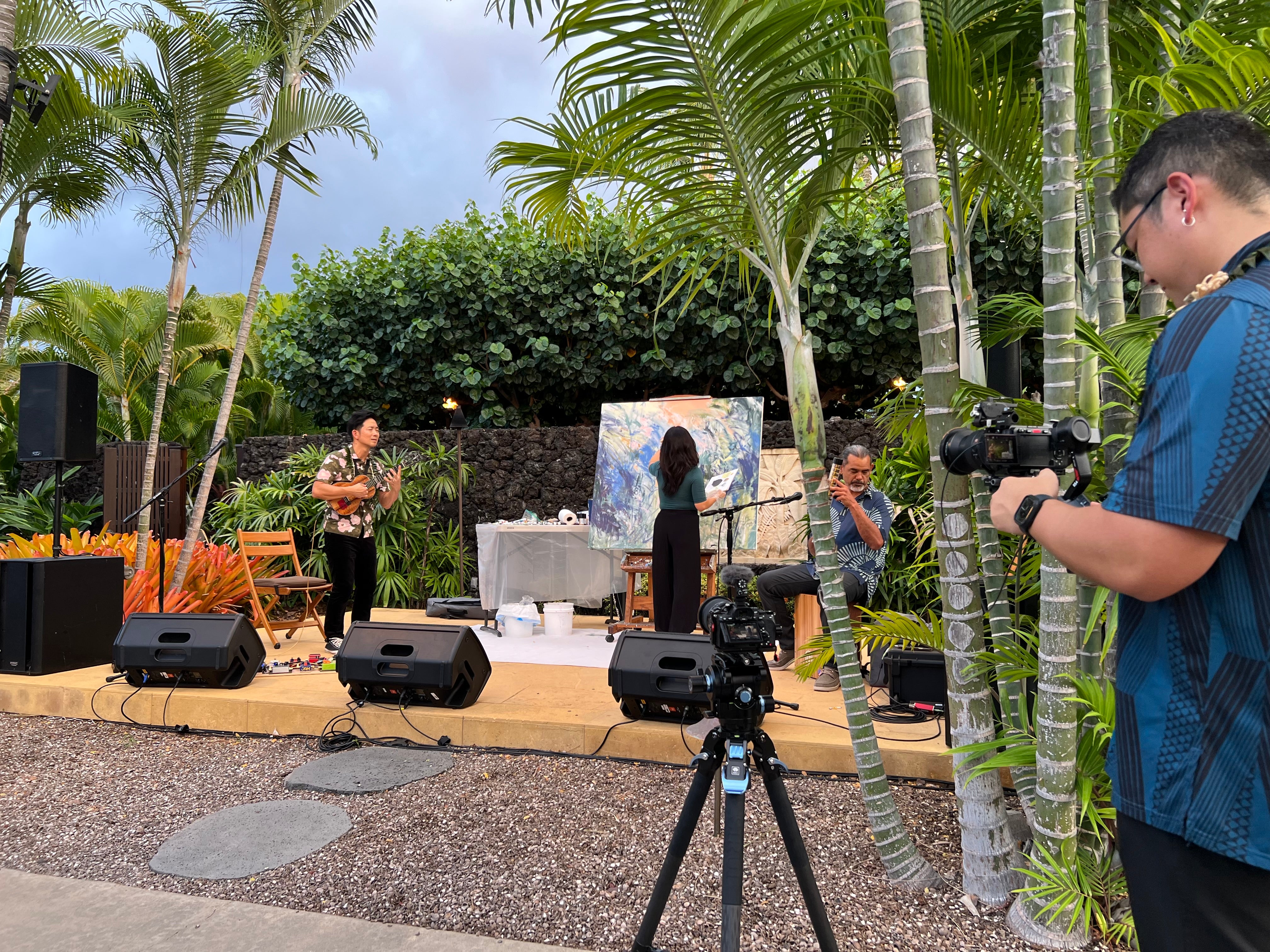 Abstract Collab: KeOlu by Kristie Fujiyama Kosmides, Jake Shimabukuro, and Tracey Niimi - Tiffany's Art Agency - Kristie Kosmides