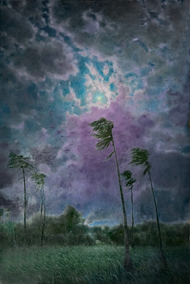 Moon and Palms by Katherine Kean - Tiffany's Art Agency - Katherine Kean