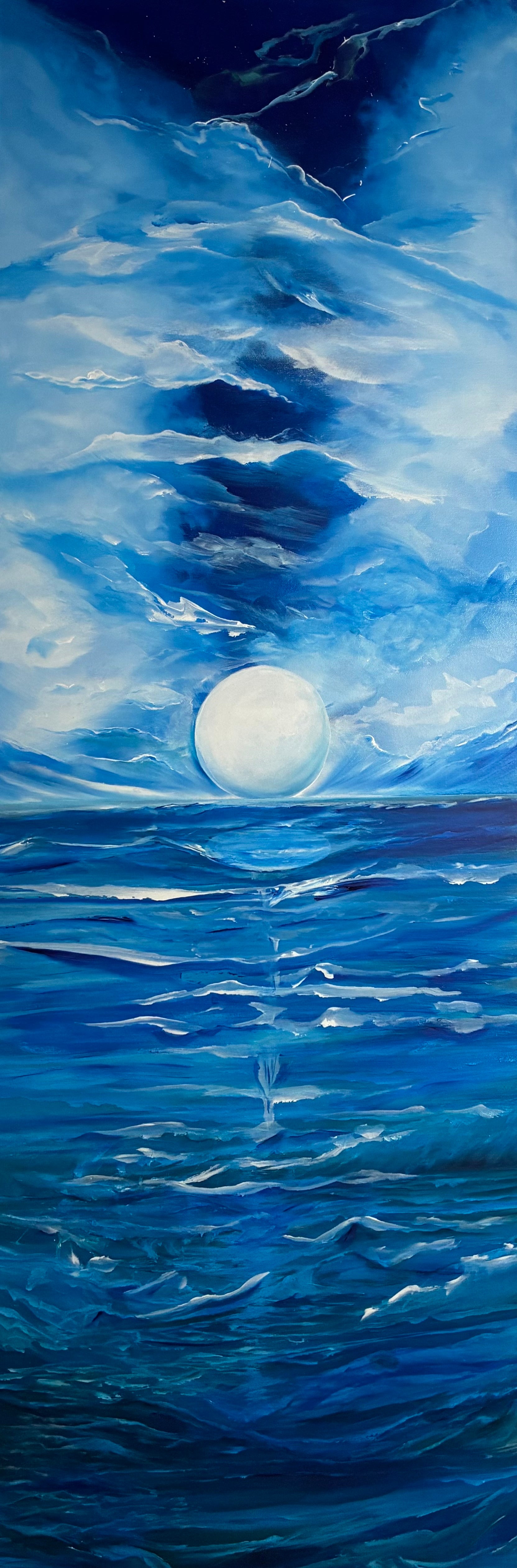 Moon Beam by Valeria Mastrascusa - Tiffany's Art Agency - Valeria Mastrascusa