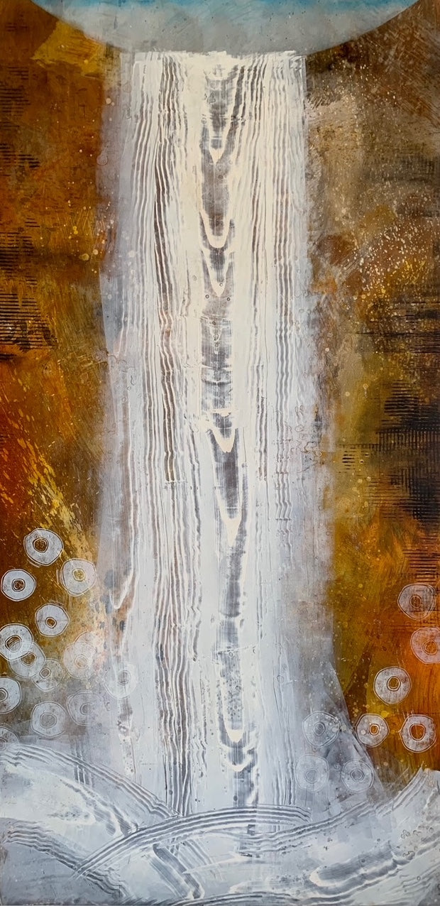 Water Falling by Carol Bennett - Tiffany's Art Agency - Carol Bennett