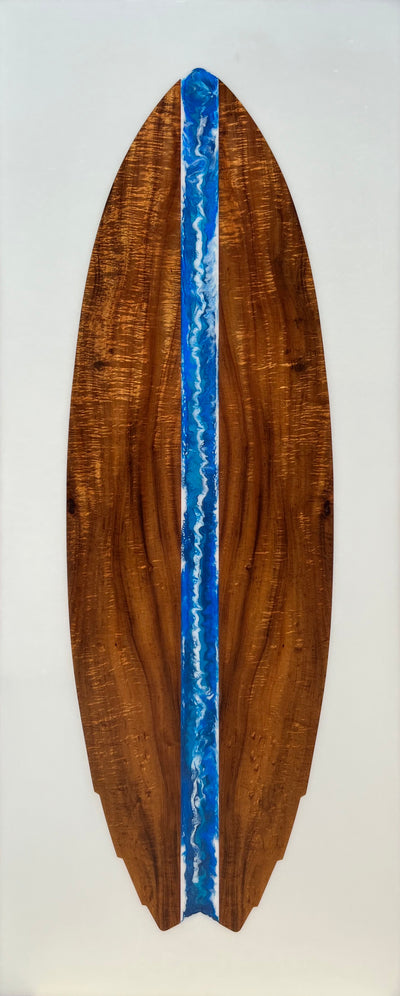 Aloha Surfboard Blue by Timothy Allan Shafto - Tiffany's Art Agency - Timothy Allan Shafto