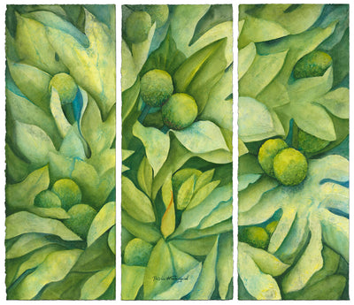 Breadfruit Triptych by Patrice Federspiel - Tiffany's Art Agency - Patrice Federspiel
