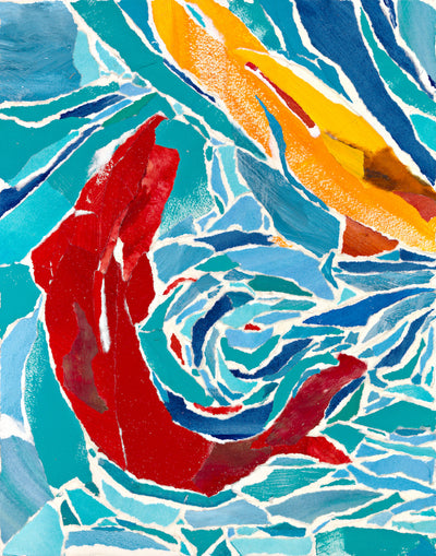 Two Fish by Mary Spears - Tiffany's Art Agency - Mary Spears